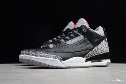  JORDAN “BLACK  2018 3 AIR  CEMENT” 854262-001 0731